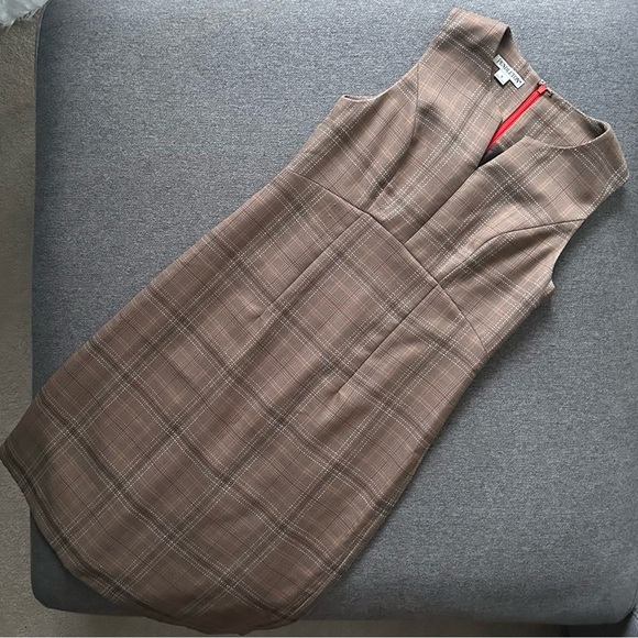 Pendleton Plaid Vegan Wool Midi Dress Size 6 - Picture 1 of 8